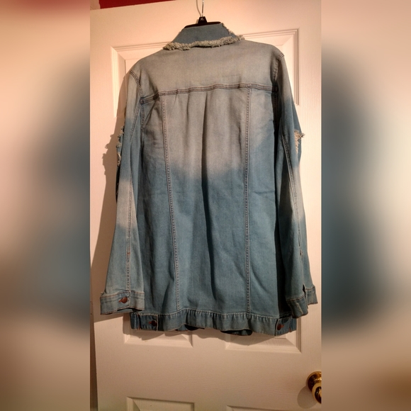 Fashion Nova Distressed Jean Jacket - Picture 8 of 8